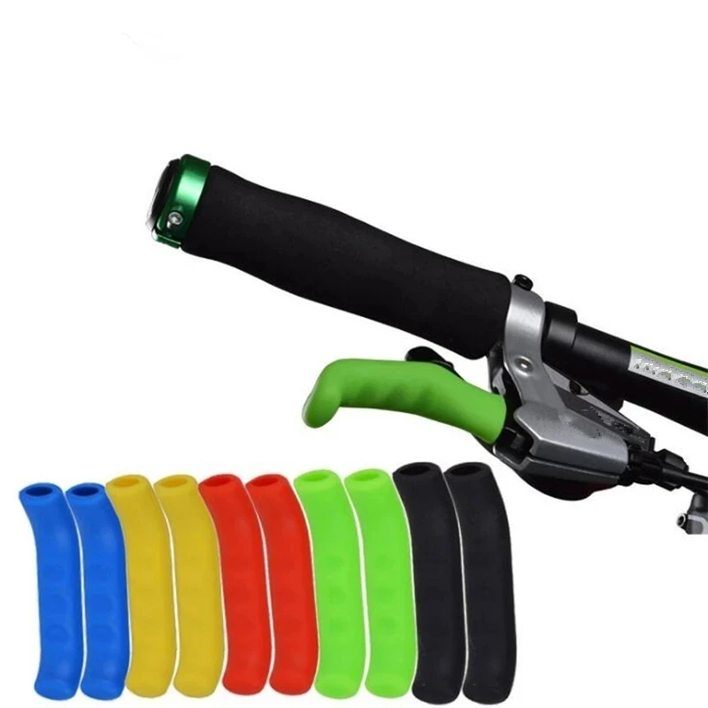 Bicycle Brake Handle Cover Sleeve Silicone MTB Grips Handlebar Protect Cover Anti-slip Cycling Protective Gear Bike Accessories