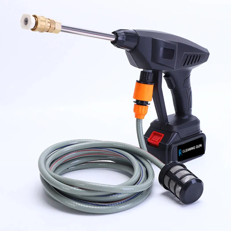 24V/48V Wireless 5m Flexible Rope Car Wash Portable Pressure Washer Car Wash Gun High Speed Motor Sprayer