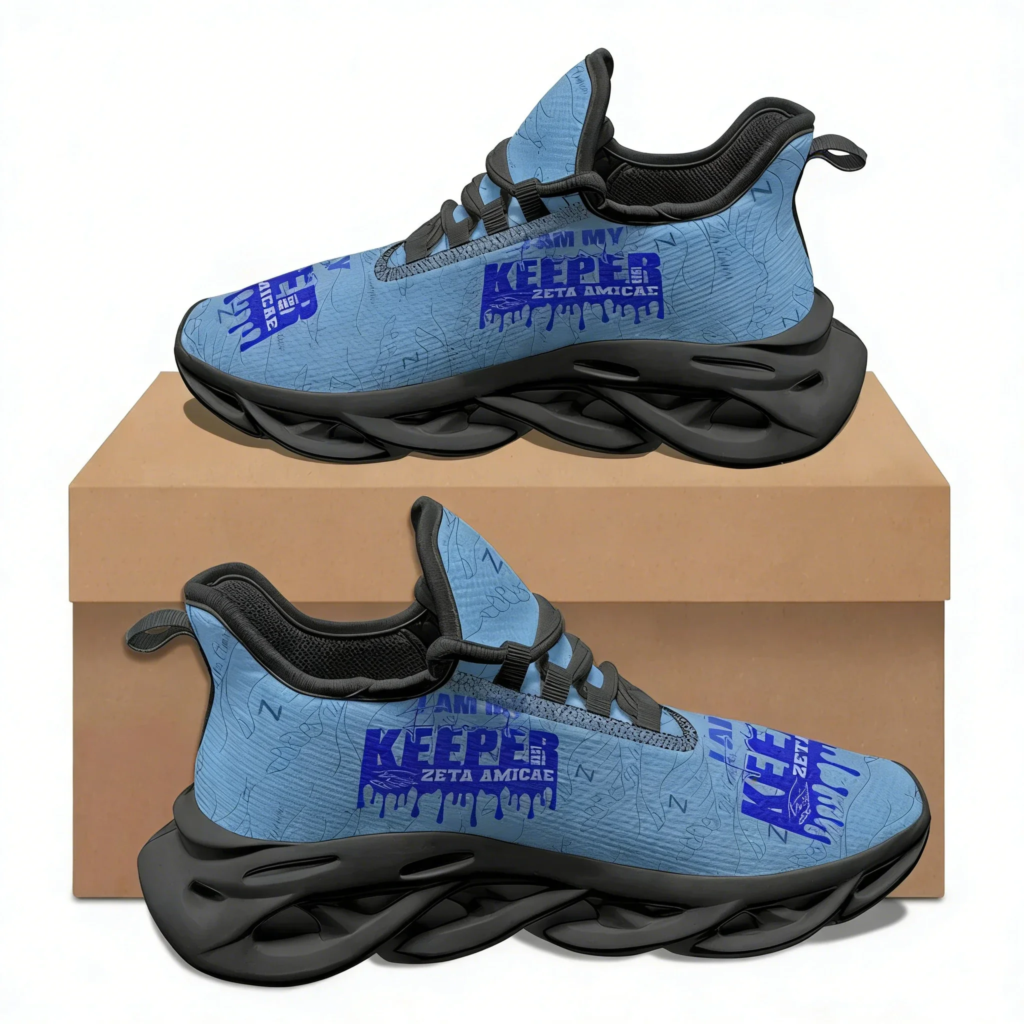 

Zeta Amicae Sorority Women's Casual Shoes Comfort Breathable Outdoor Sports Shoes Classic Lace Up Non-slip Sneakers