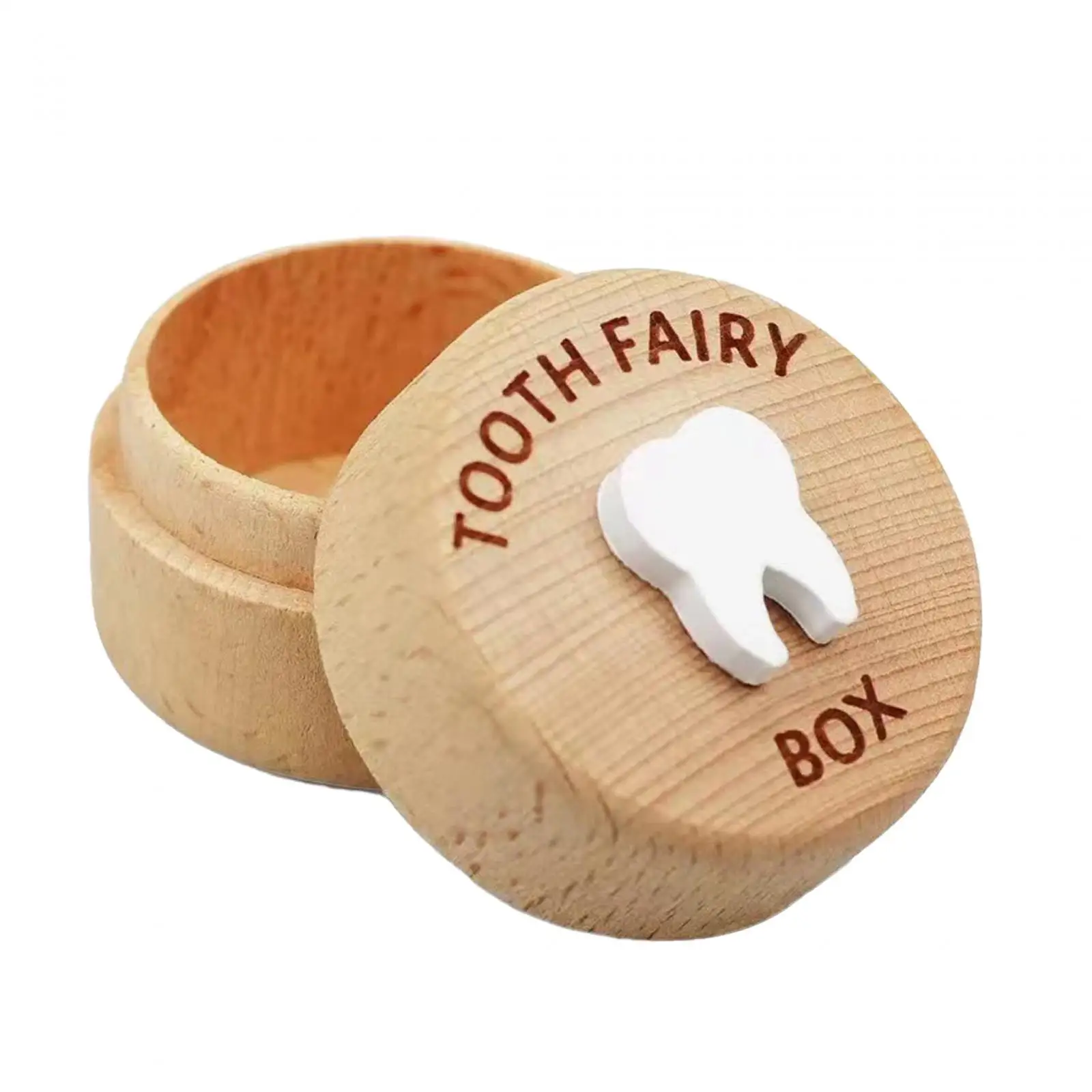 Boîte à souvenirs en bois pour bébé, organisateur, support de conteneur pour la mémoire des cheveux fœtaux, premier dent perdue