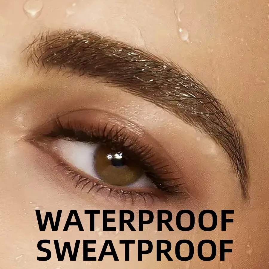 Waterdichte Professionele Wenkbrauw Poeder Zwart Bruin Koffie Blijvende Oogschaduw Eye Brow Palette met Borstel wenkbrauwpotlood Eye Brows