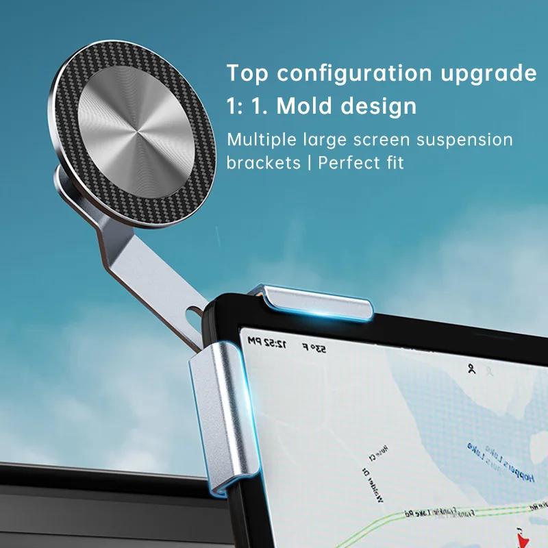 Supporto per telefono da auto supporto laterale per schermo per Tesla Model 3/Y/HIGHLAND 2024 accessori magnetici regolabili per telefono da auto