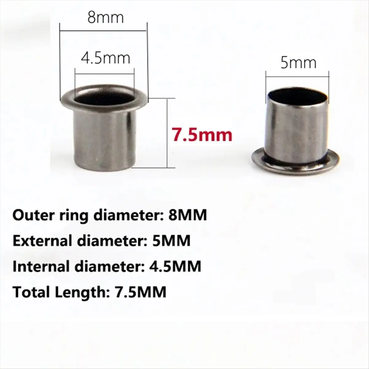 

~PERFECT}100Pcs K-Sheath Eyelet Rivets Installation Fix Tools 7.5MM Kydex Sheath Scabbards Eyelets Buckle Nail Pin