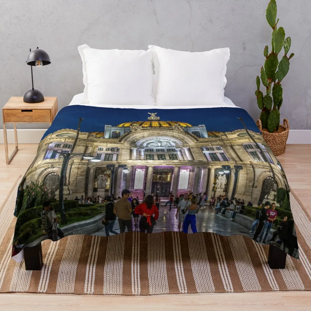 

Palacio de Bellas Artes Throw Blanket Hairy Blankets Sofas Of Decoration Blankets