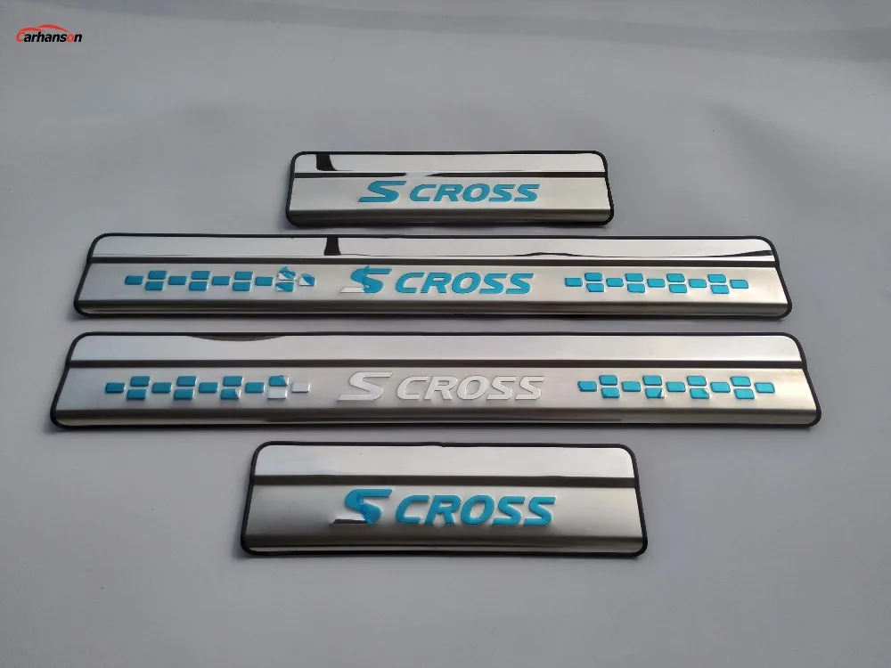 

For Suzuki Sx4 Scross Car Accessories Auto Door Sill Scuff Plate Protector Pedal Threshold Sticker 2022 2020 2019 2014 2015 2018