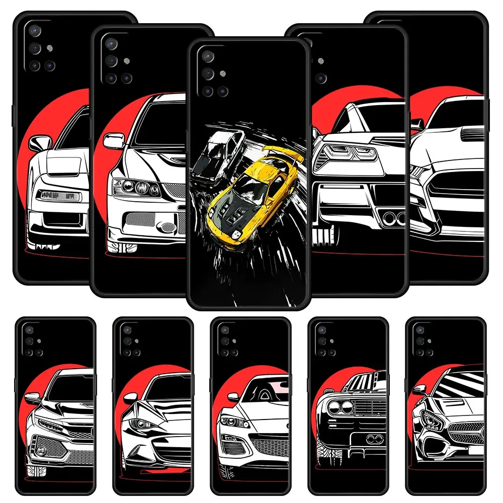 JDM Tokyo drift Sports Car Lamp For OnePlus 10 Pro 9 8T 8 Nord N10 7 7T 9R Phone Case For 1+ Nord 2T CE 2 N100 N200 Z 5G Cover