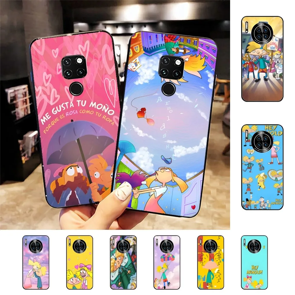 H-Hey A-Arnold H-Helga Cute Funny Cartoon Phone Case For Huawei Mate 10 20 30 40 50 Lite Pro Nova 3 3i 5 6 SE 7 Pro 7SE