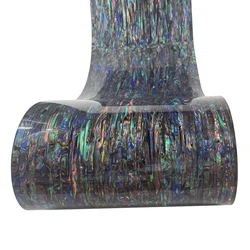 Foglio decorativo per strumenti musicali con involucro per batteria fai-da-te da 0,50 mm conchiglia azzurra