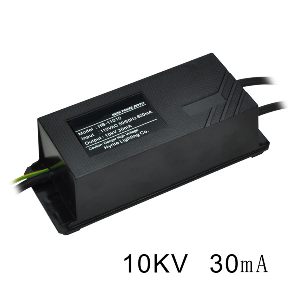 1pc 110V 30mA 10KVAC Electronic Neon Lamp Transformer Waterproof For Household Indoor Outdoor Neon Light