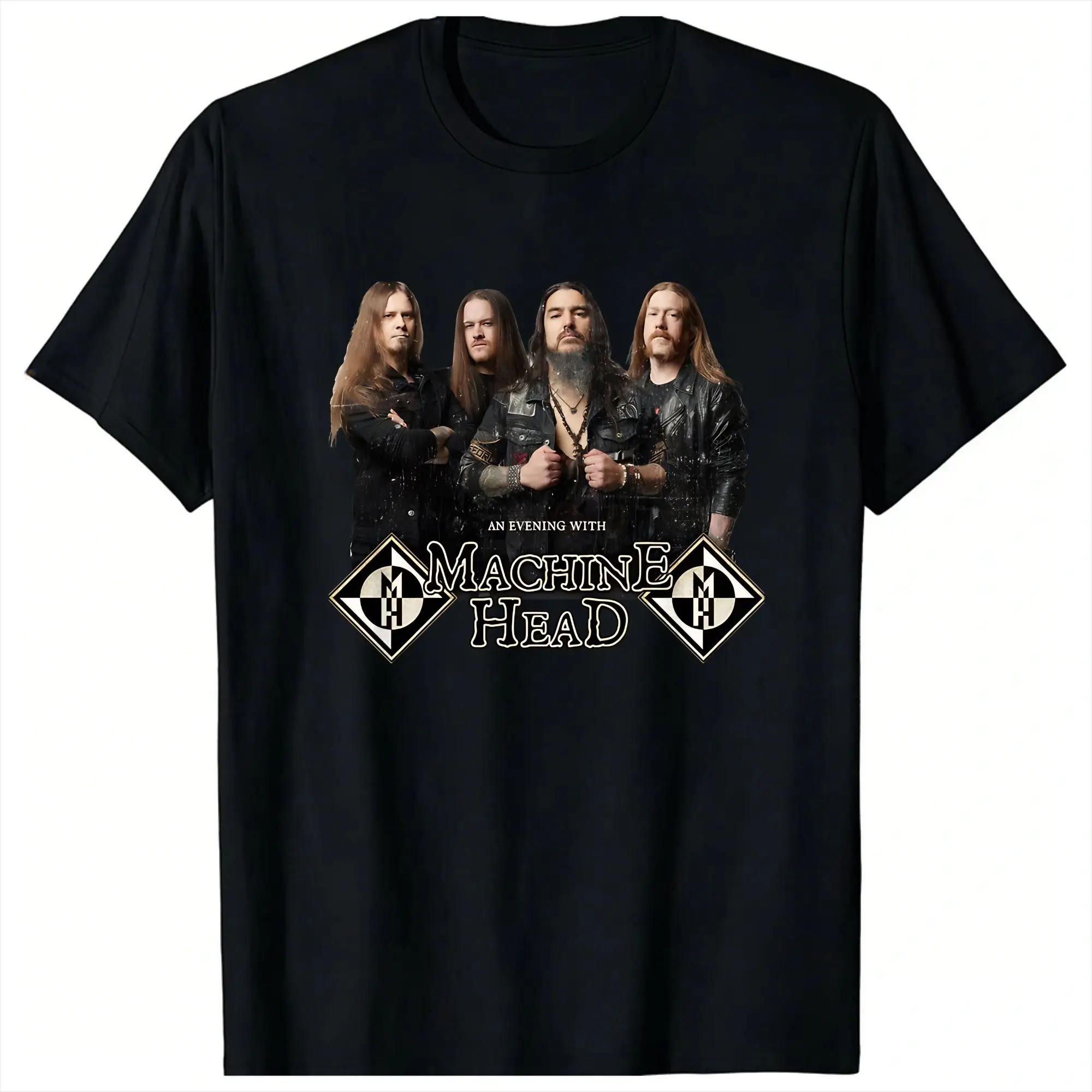 Streetwear T Shirt An Evening With Machine Head Cotton T Shirts  Trendy Cool Tshirt for Couple Casual Short Sleeve Tops