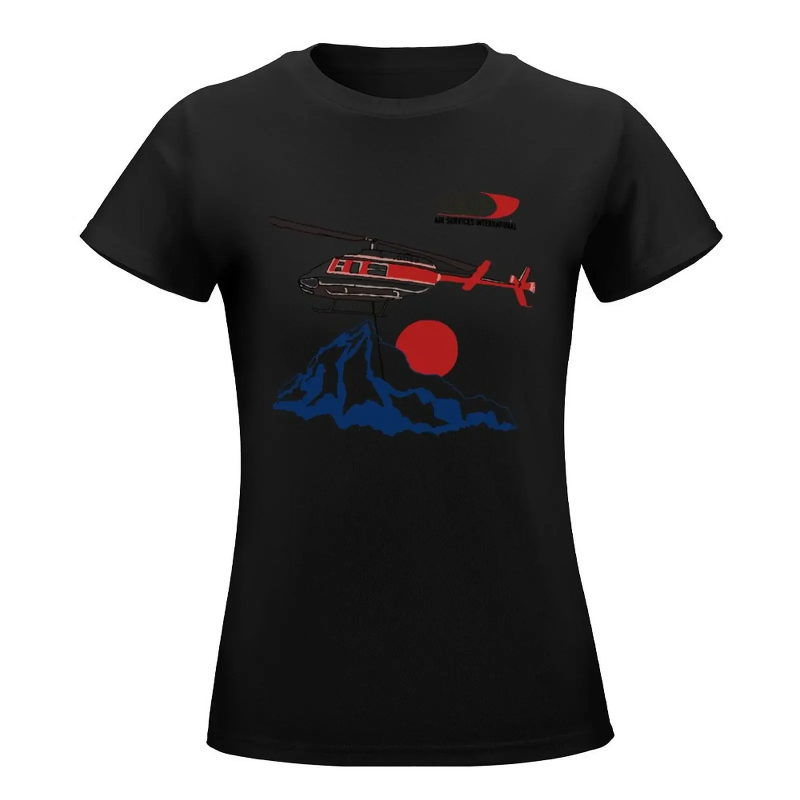 Air services international T-Shirt summer clothes tops Summer Women's clothing