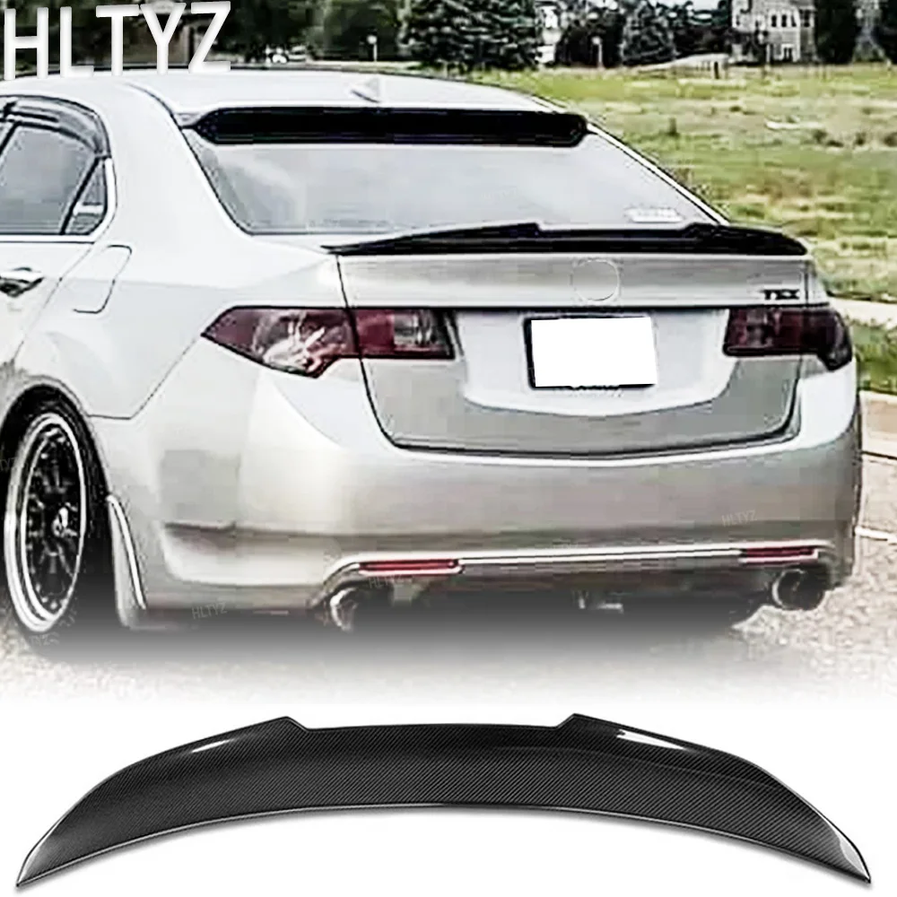 

For Spirior Acura TSX 2008-2014 Honda Accord Acura TSX trunk PSM style high-quality carbon fiber spoiler wing aerodynamics