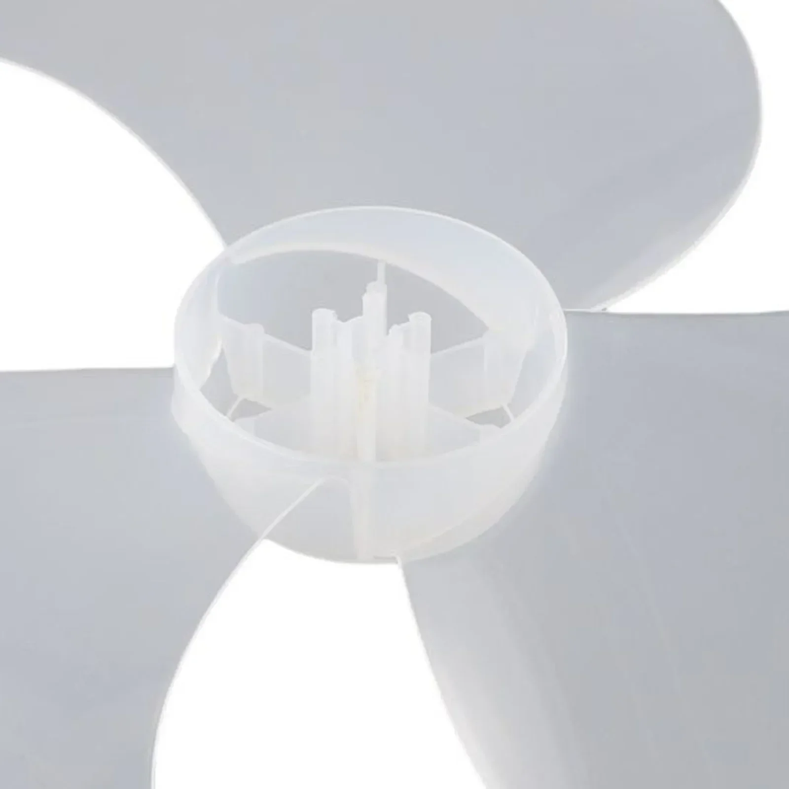 16 Inch Household Fan Blade Plastic With Nut Cover Replacement For Pedestal And Desk Fans Featuring 3 Leaf Blades For Low Noise