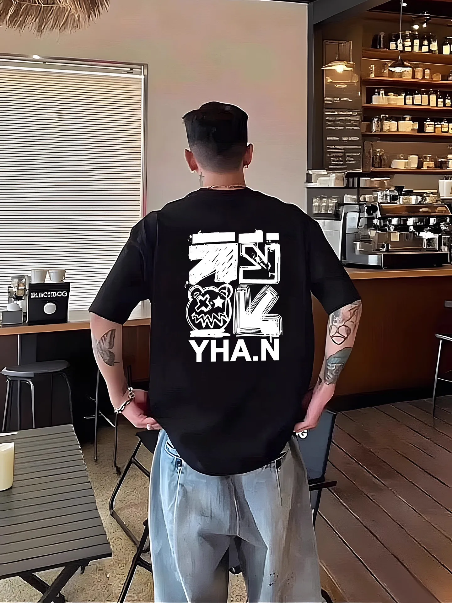

2025 New Men's Short-sleeved T-shirt Is Popular for Summer Wear with Heavy Pure Cotton High-end Breathable Outdoor Cycling Top