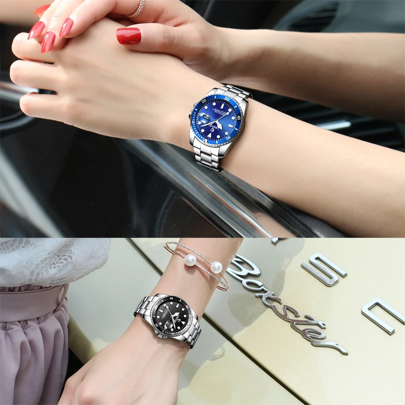 Fashion Ladies Watch CHENXI Luxury Brand Silver Stainless Steel Bracelet Watch For Women Gifts Waterproof Watches Free Shiping