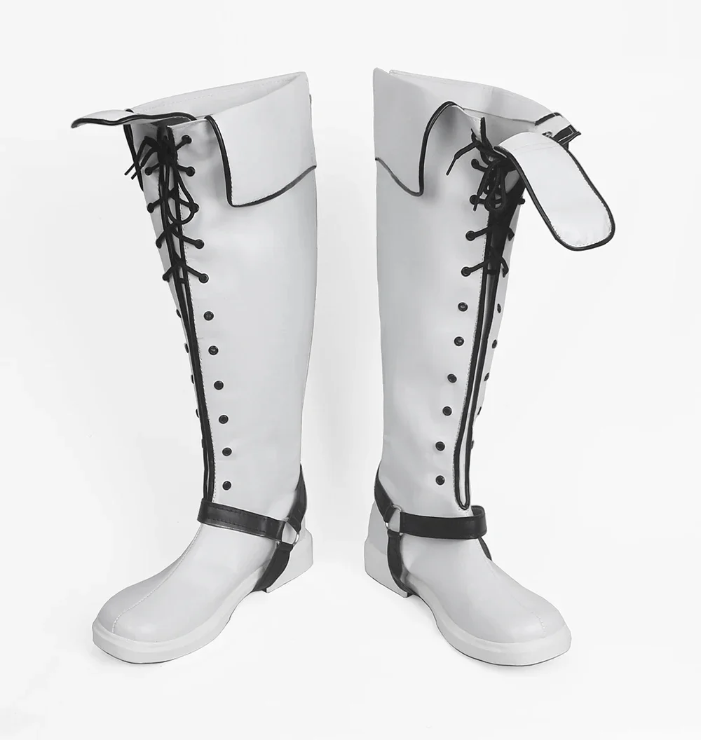 Fire Emblem Path of Radiance Zihark Cosplay Boots Shoes White Custom Made