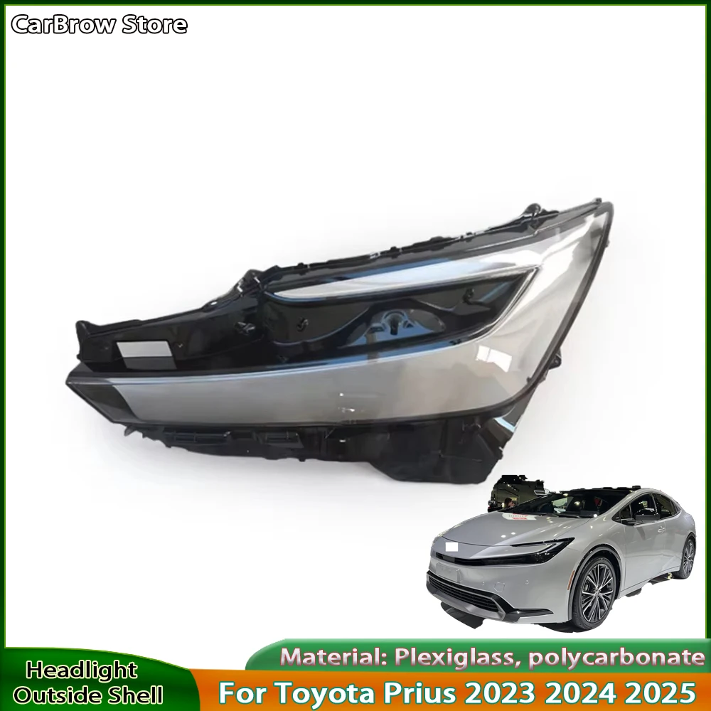 

Крышка передней фары для Toyota Prius 2023 2024 2025, прозрачный корпус фары, замена оригинального абажура из плексигласа