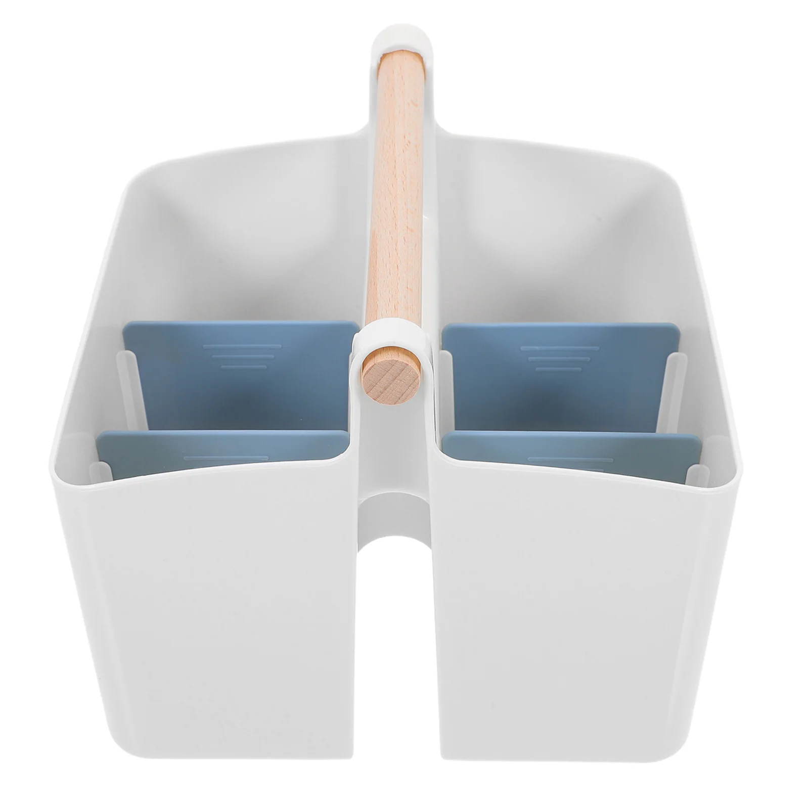 

Marker Box Wooden Supply Organizer Portable Container for Crayon Paint Brush Holder Stationery Tote Storage Box Household