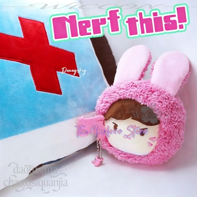 Anime Game Owww Cosplay Dvva Charlet Chung Kawaii Cute Mini Chibi Q-version 10cm Nunu Pendant Plush Cotton Doll Birthday Gifts view 4