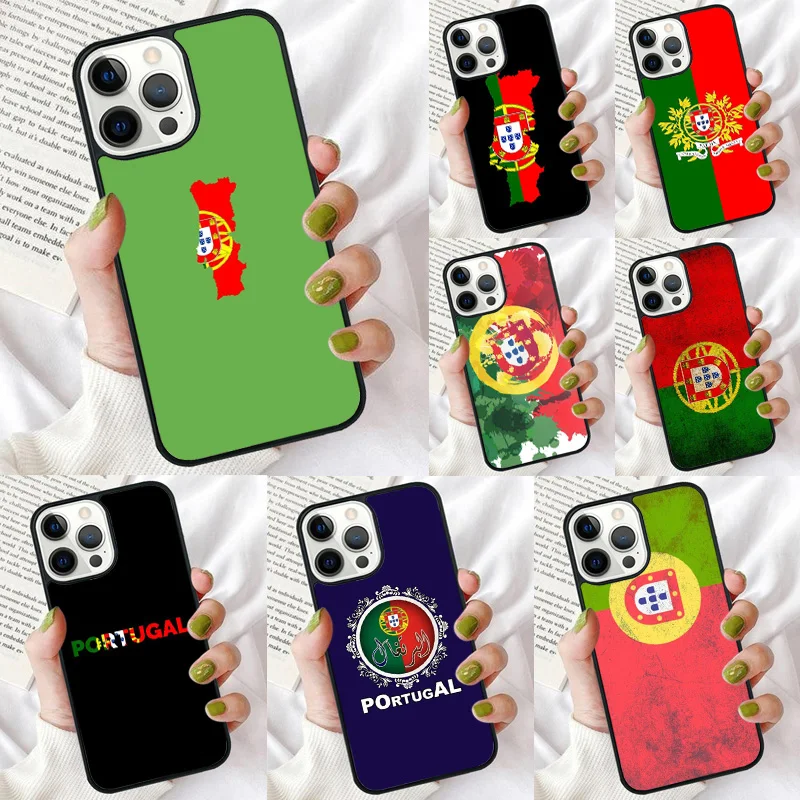 Portugal Flag Phone Case for iPhone 16 15 14 12 13 PLUS X XS XR 11 PRO MAX Back Cover Fundas Shell