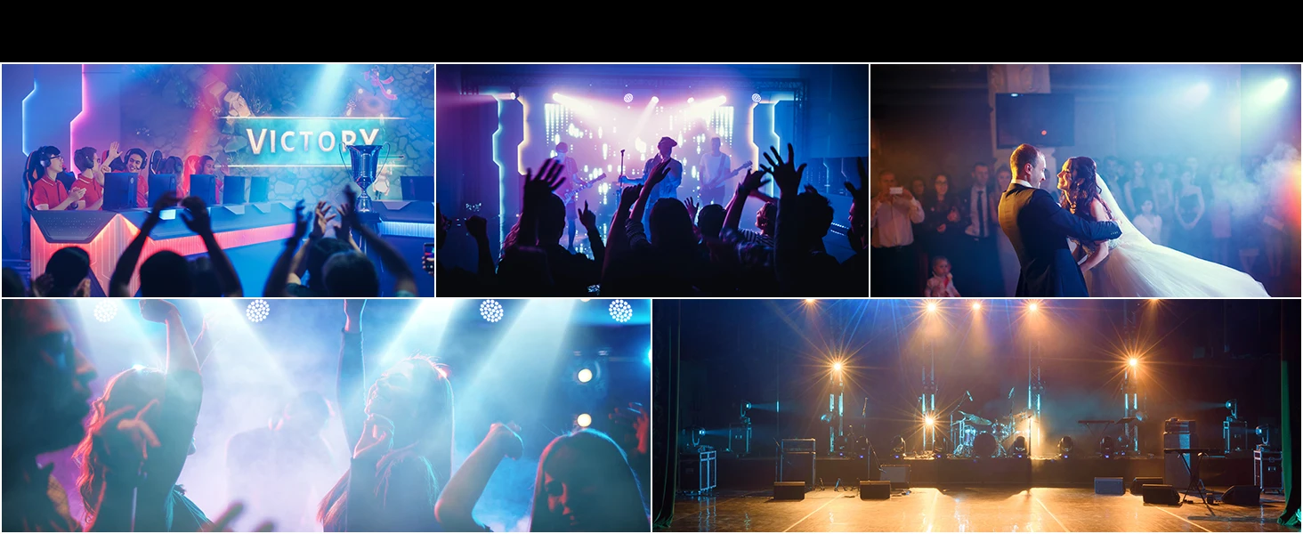 Yiflamefly 216W Par-Scheinwerfer 27X8W RGBW LED Bühneneffektbeleuchtung mit Fernbedienung & DMX512-Steuerung für KTV, Theater, Bar, Konzert, DJ-Party – Detail 8