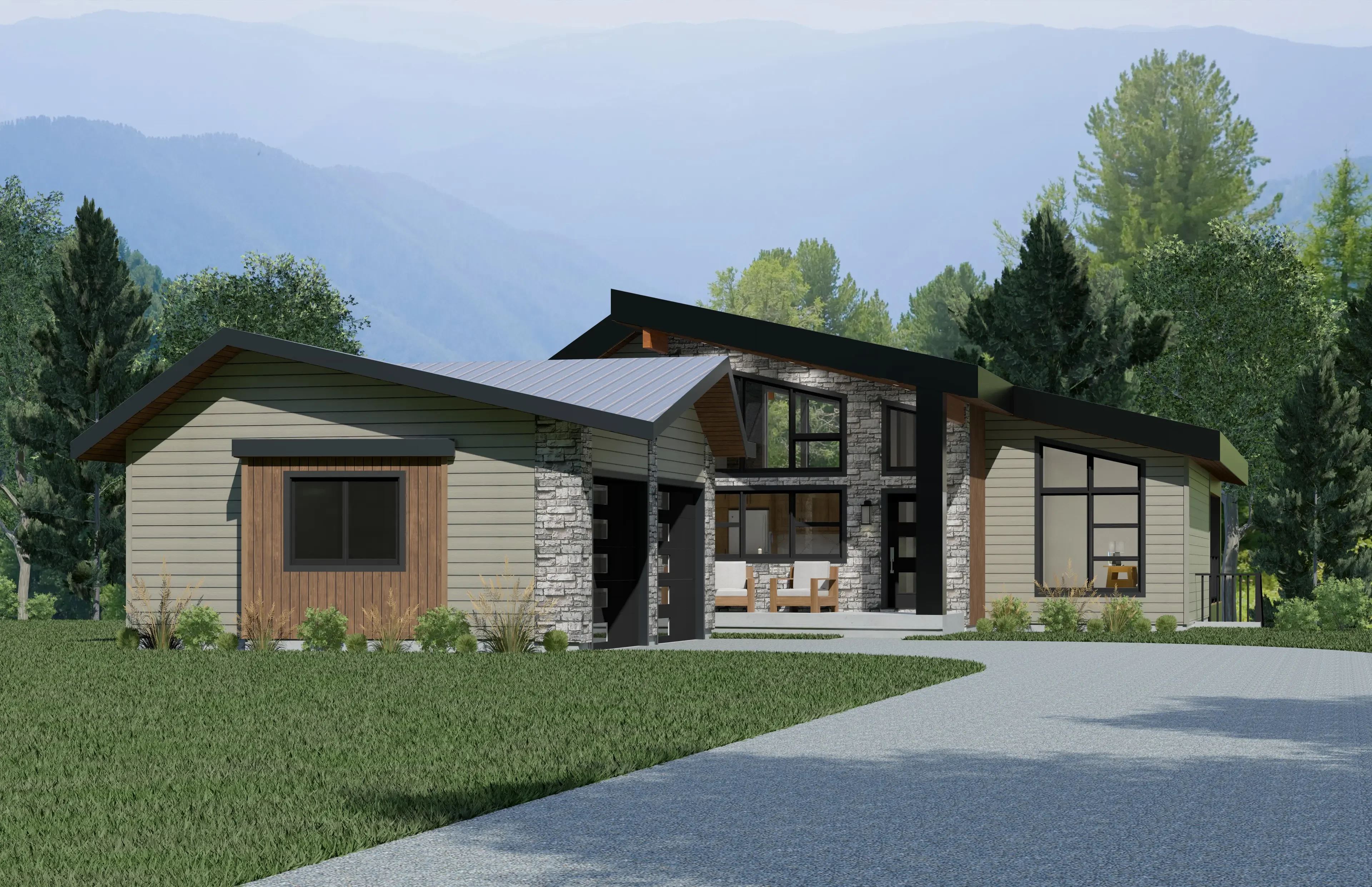 Contemporary Modern Design Light Steel Frame Villa Customizable Luxury Prefabricated House for Resort Use