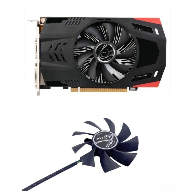 .. for Seven Rainbows GT740 630 950 650GTX1050TI Thunderstorm Shark, Fire God of War, Graphics Card Temperature Controlled Fan..