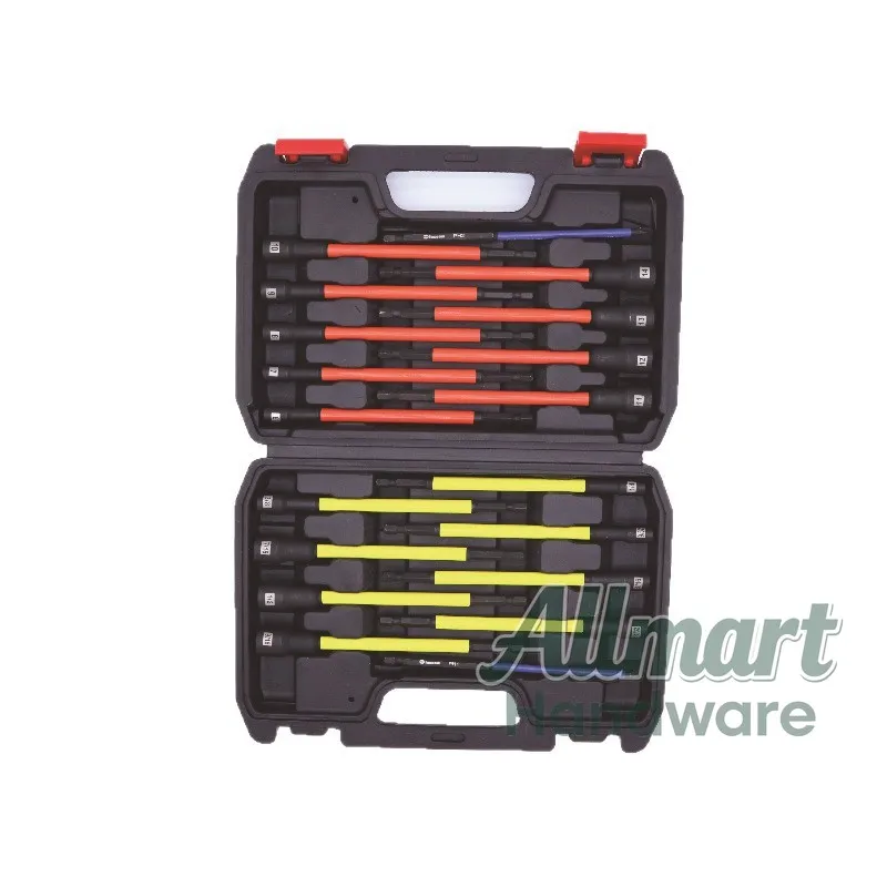 

19-Piece 6-14mm Extended Magnetic Socket Set, Air Screwdriver Pneumatic Magnetic Socket, Auto Repair Hardware Tool Kit