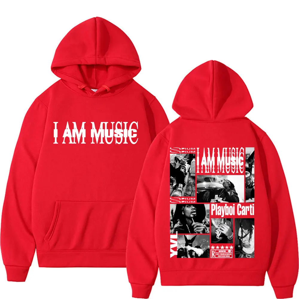 Rapper Playboi Carti I AM MUSIC Album Logo Hooded Men Fashion