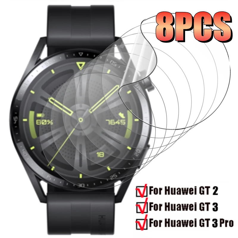 Soft TPU Hydrogel Film For Huawei Watch GT3 GT2 46/42mm GT3Pro 43mm Anti-scratch Screen Protector for Huawei GT CYBER Not Glass