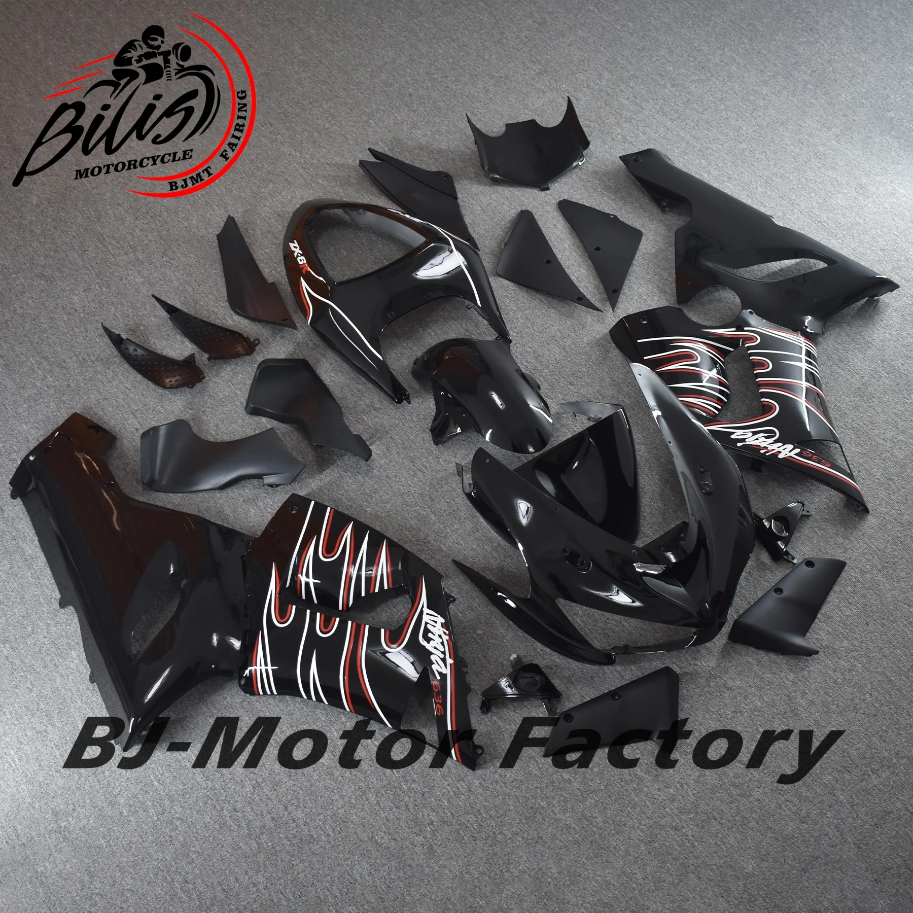 دراجة نارية الهدايا المجمعة لكاواساكي ZX6R ZX-6R ZX-636 2005 2006 هيكل السيارة مجموعة عالية الجودة ABS حقن 05 06