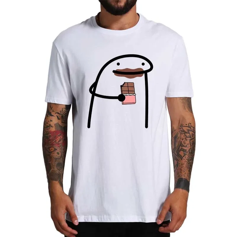 Flork Chocolate T Shirt Funny Webcomic Meme Trend Short Sleeve  Casual 100% Cotton Unisex O-neck T-shirts EU Size