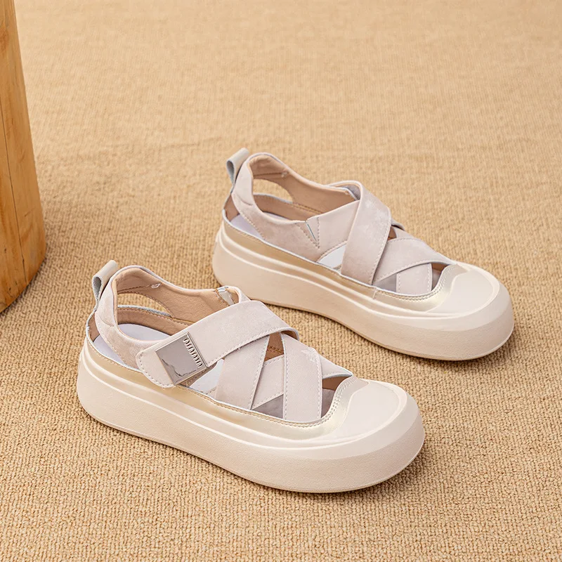 CICIYANG Women's Sandals 2025 Summer New Anti-slip Breathable Roman Female Shoes Large Size 42 43 Sneakers Casual Sandals Female - Image 2