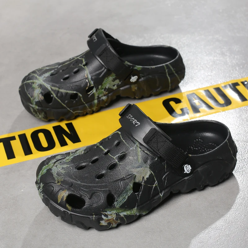 

Summer breathable Men Sandals Outdoor Eva Mens Half Slippers Non-slip Beach Sandals Flat Casual Shoes Indoor Bathroom Slippers