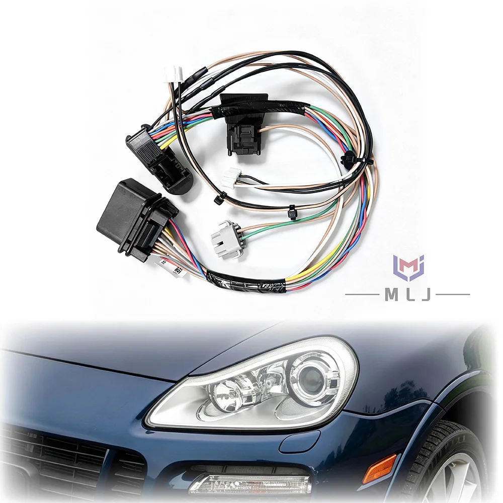 For Porsche Cayenne 2008 2009 2010 With AFS Car Headlights Wiring Harness Internal Plug Component Assembly Headlamp Repair Parts