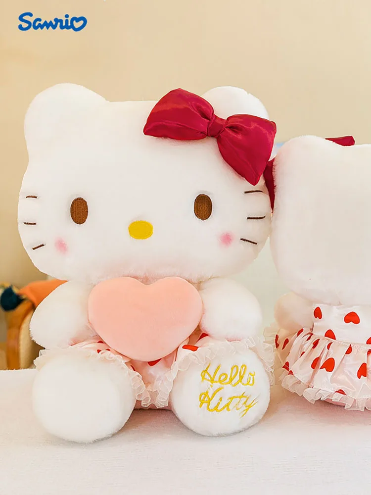 

Новый Sanrio мультфильм аниме платье Hello Kitty плюшевая кукла украшение комнаты плюшевая игрушка спать Kawaii плюшевая игрушка Рождество Хэллоуин grudzień