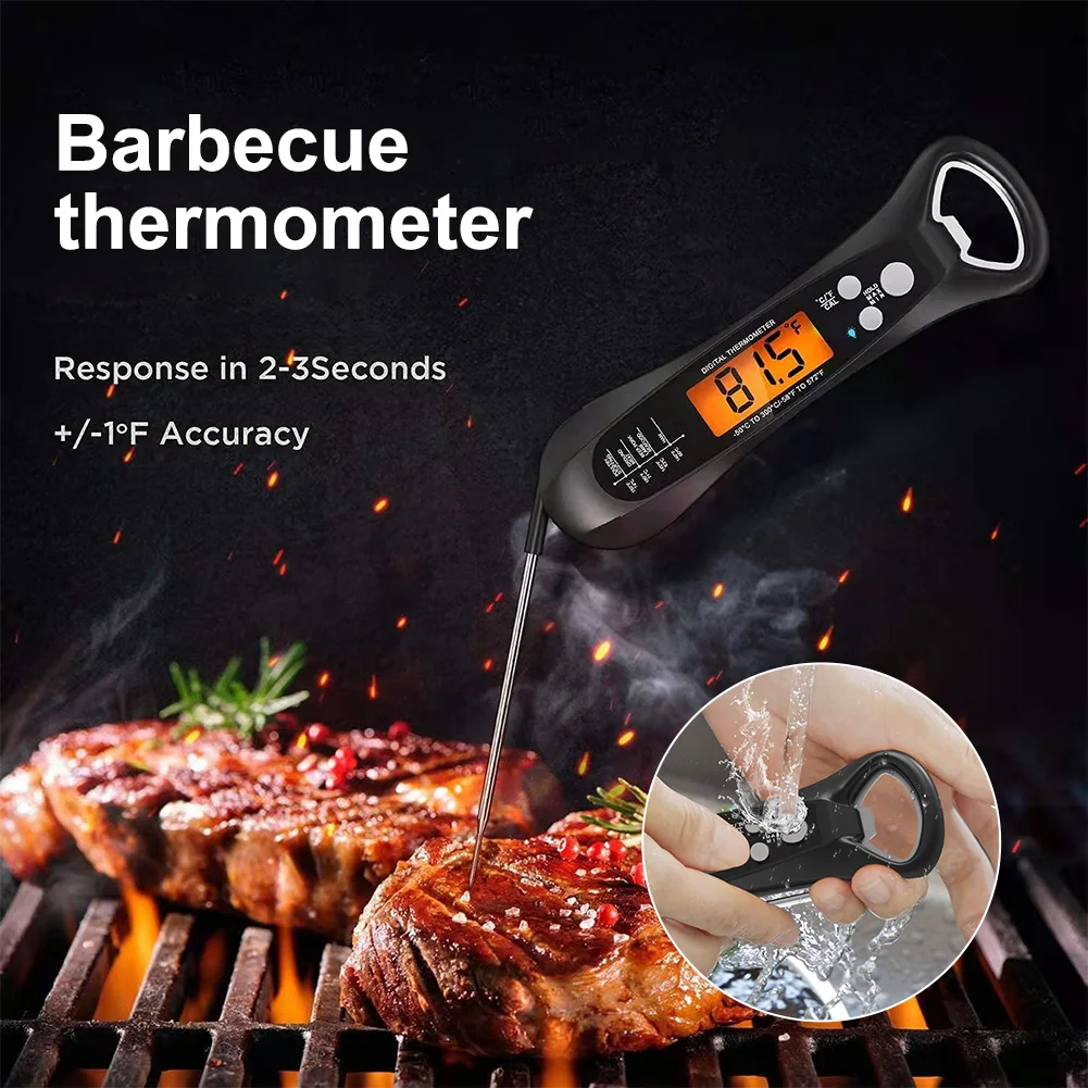 New Digital Meat Thermometer for Cooking Instant Read Waterproof Backlight Ultra-Fast Accurate Probe Idea for Turkey/Grilling