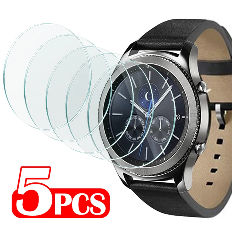 1/3/5Pcs Tempered Glass for Samsung Gear S3 S3 Classic Frontier Sports Watch HD Clear Screen Protector Film Anti Scratch Cover