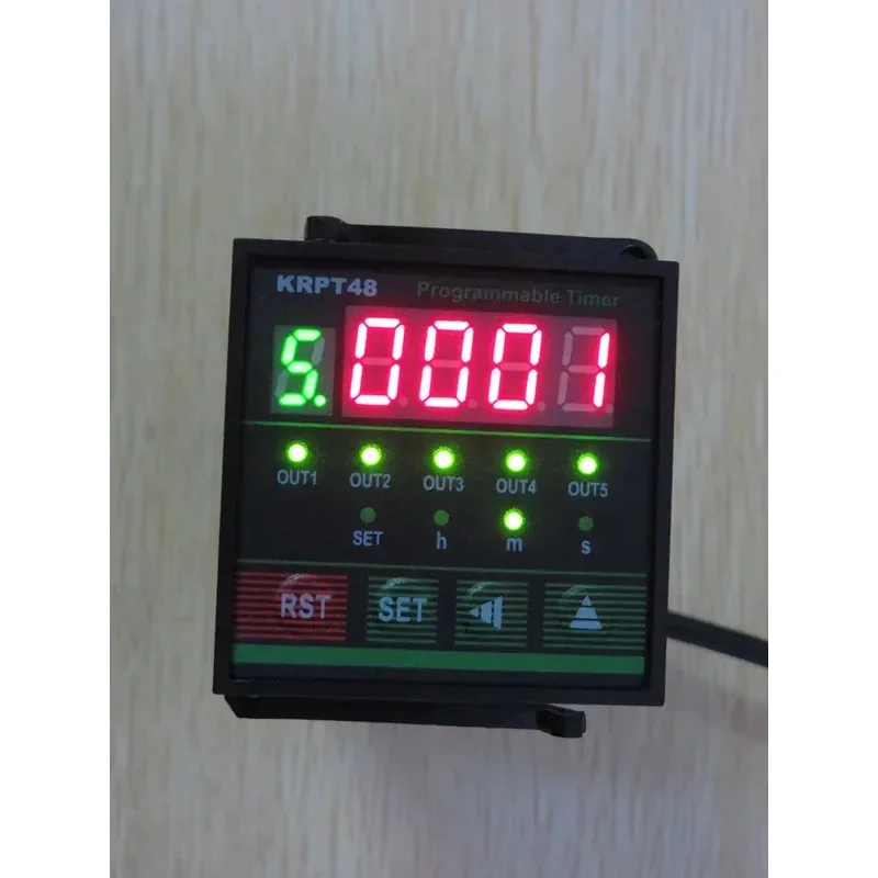 

Programmable Multi-channel Time Relay 5-channel Recyclable Industrial Time Controller Digital Display Timer KRPT48