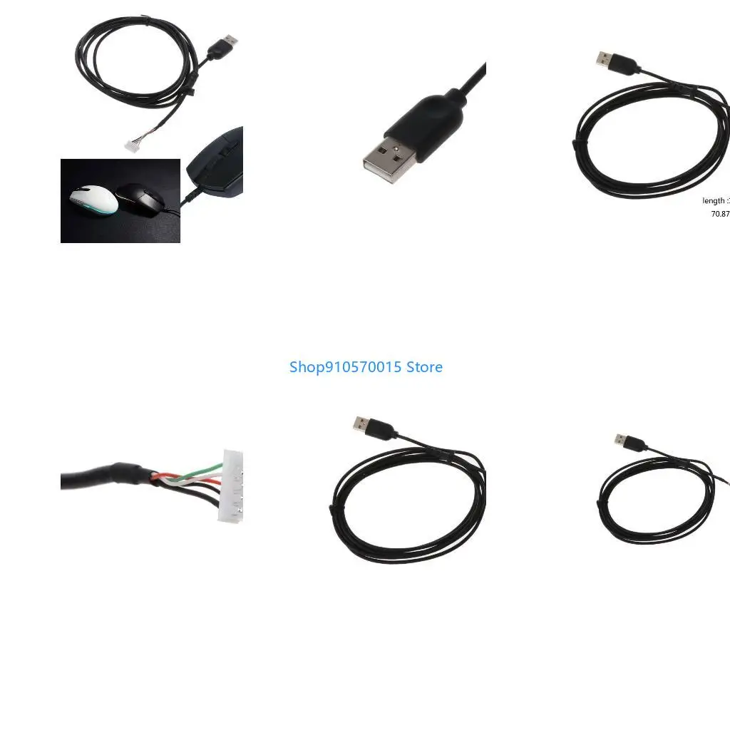 B95C Durable USB Mouse Cable Mouse Lines for G102 G Mouse Cable