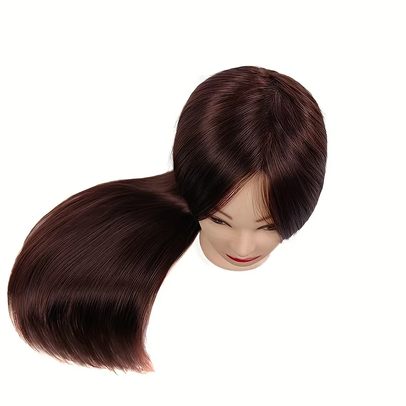 Mannequin Head 26 Inch - 30 Inch Training Head Synthetic Fibre Beauty Doll Head Styling Head Hair Braiding Head Hairdresser Trai