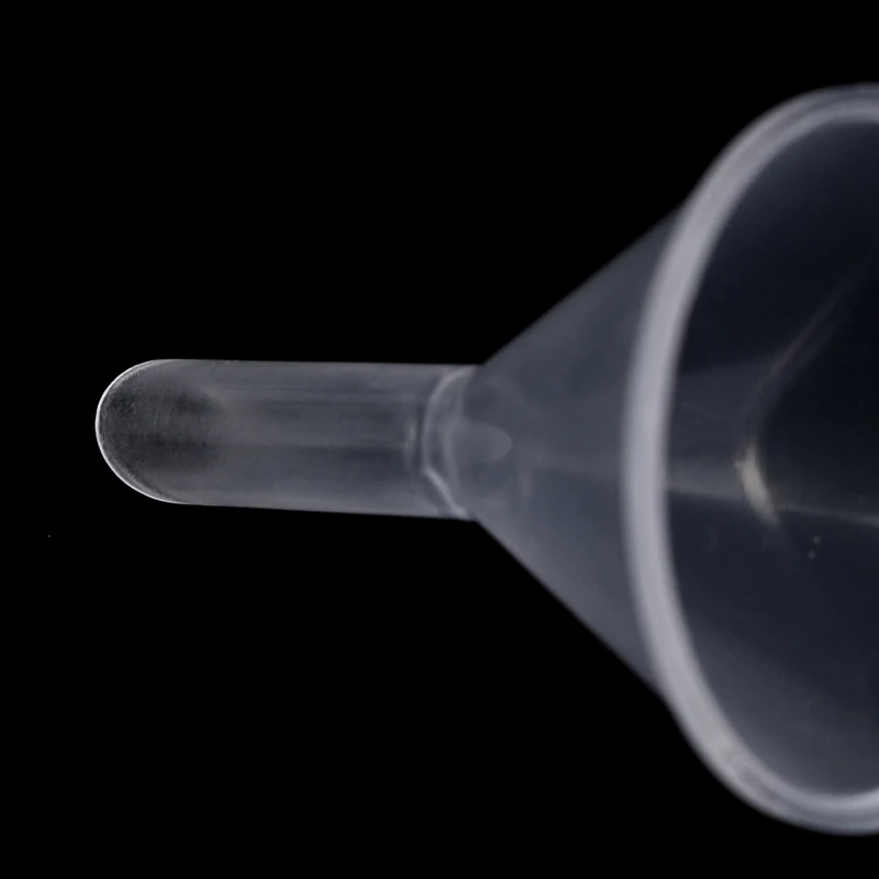 10Pcs transparent Mini Funnels Small Plastic Bottleneck Bottles Packing  tool