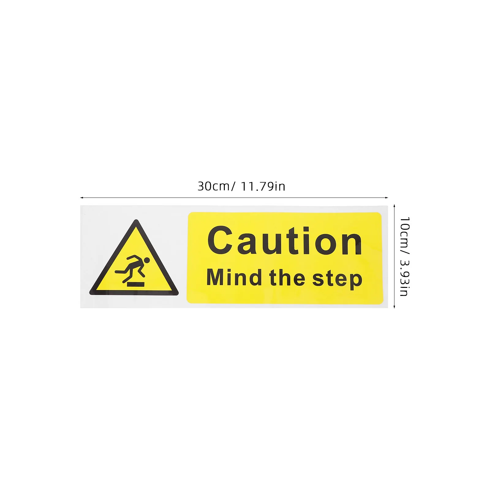 Mind The Step Waterproof Safety Sticker Self-Adhesive Warning Signs for Floors Stairs Workplace Caution Decals