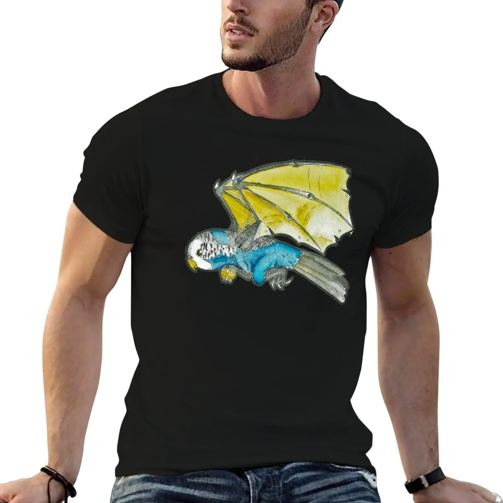 Parakeet-Dragon T-Shirt Comfort Stretch Tee Shirt