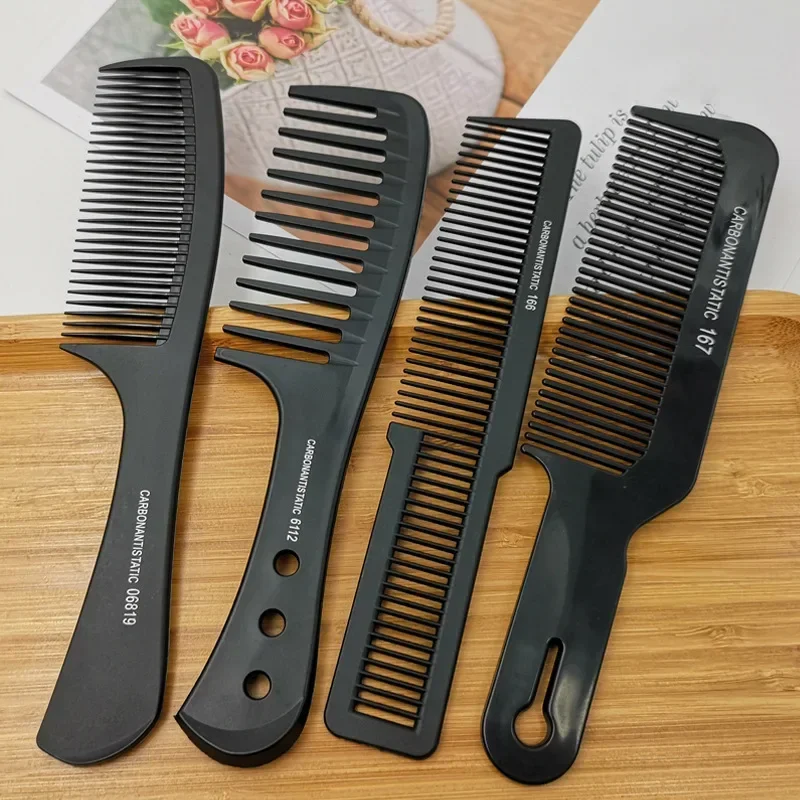 Comb Plastic Barber Combs Black Thickened Hair Cutting Comb Men\'s and Women\'s Styling Tools Professional Hair Cutting Comb