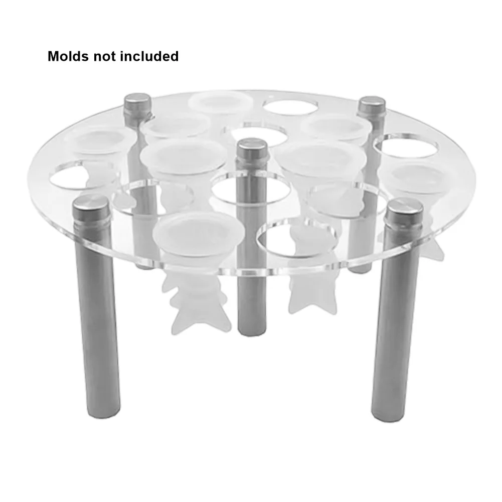 Acrylic Molds About 125g 160g Acrylic Holder Stable 5 Leg Design 16 Piece Capacity Chess DIY Enthusiast Compact Size