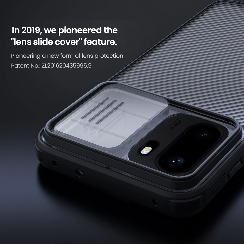 Shockproof Case for OnePlus Ace 6T/15R, NILLKIN CamShield Full Coverage, Airbag Corners, PC Material, Anti-Fingerprint, Slim Fit