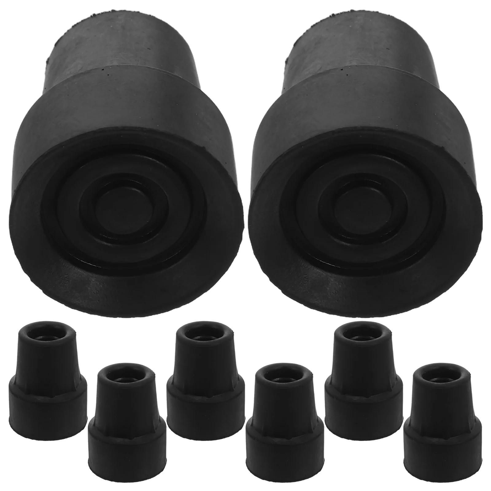

8Pcs Rubber Tips for Walking Stick 19mm Cane Bottom Non Slip Heavy Duty Rubber Caps Crutch Tips Replacement Pads
