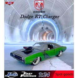 jada 1/24 Fast & Furious Dodge RT Warhorse Special Edition (with lights version) Alloy Model decoration Collection for children