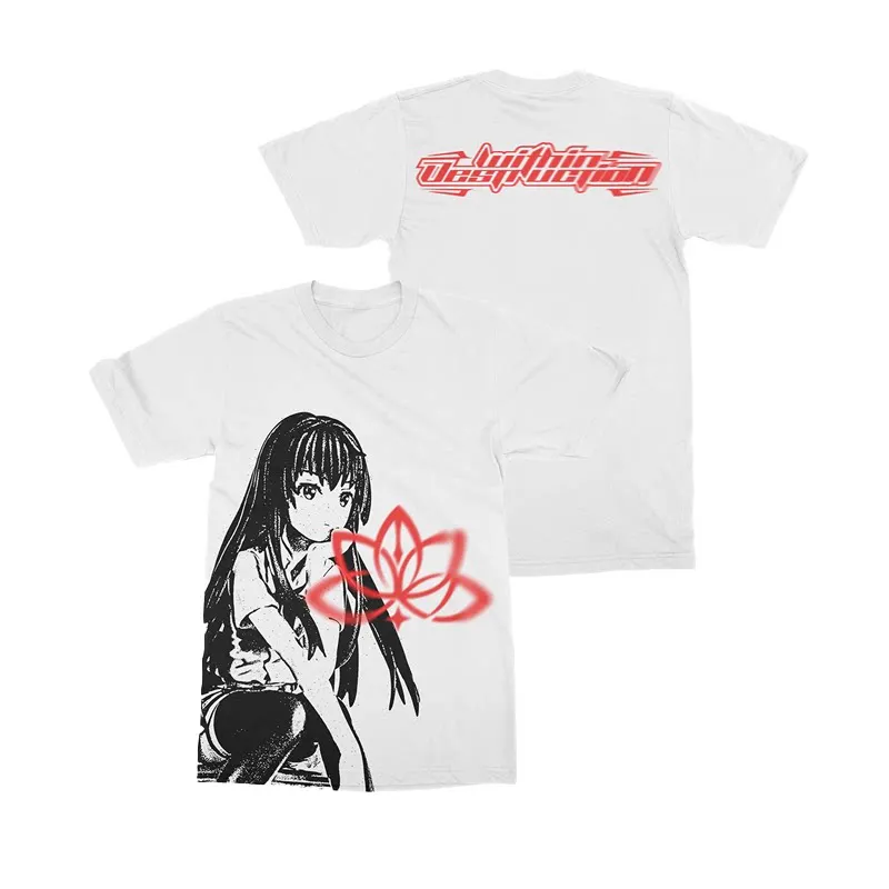 Within Destruction Band Cartoon Casual American Loose Print Men's and Women's T-shirts